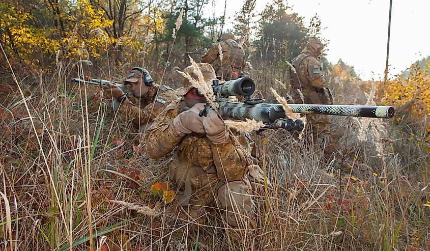 Ukrainian sniper, 2022.