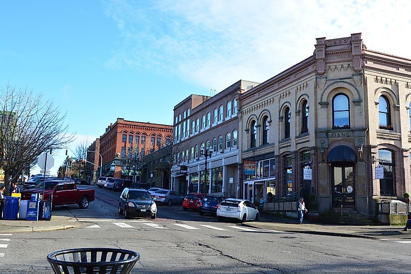 Fairhaven district, Bellingham, Washington: Nelson Block and other buildings.