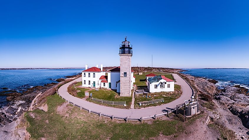 The Beavertail Lighthouse Rhode Island