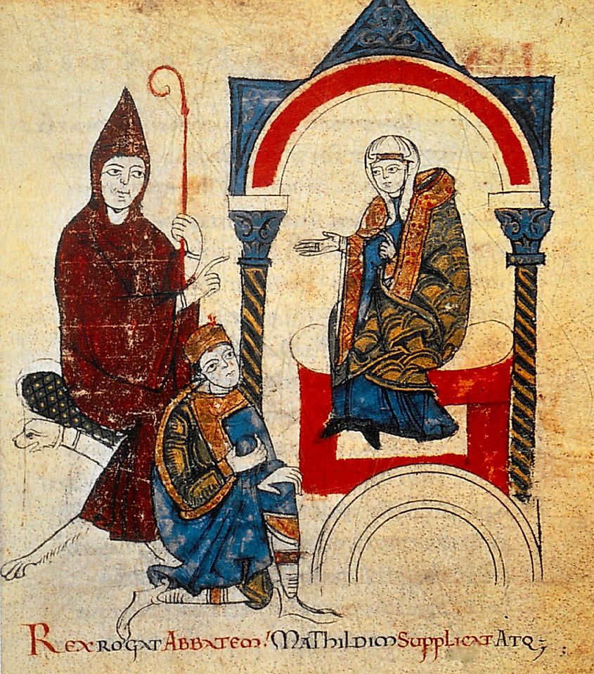 Matilda of Canossa and Hugh of Cluny as advocates of Henry IV