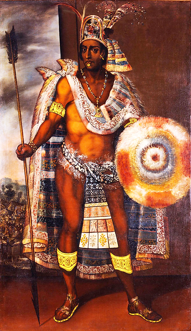 Portrait of Montezuma II, Emperor of the Aztec Empire