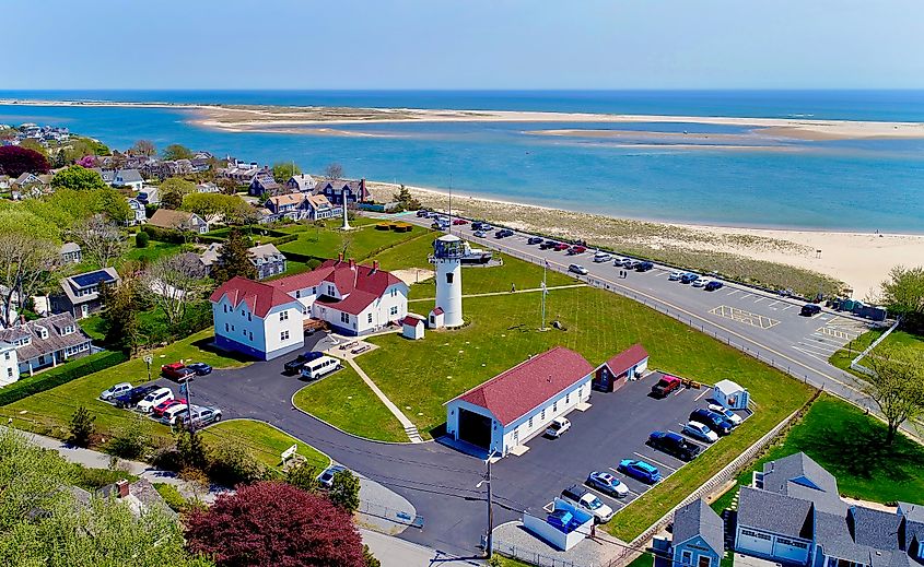 Aerial view of West Chatham, Massachusetts