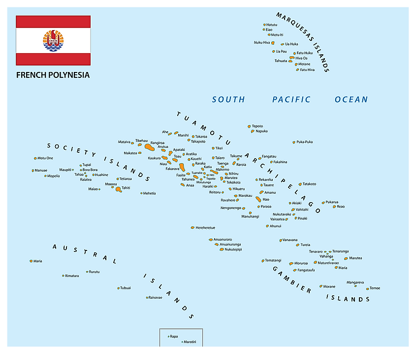 French Polynesia map