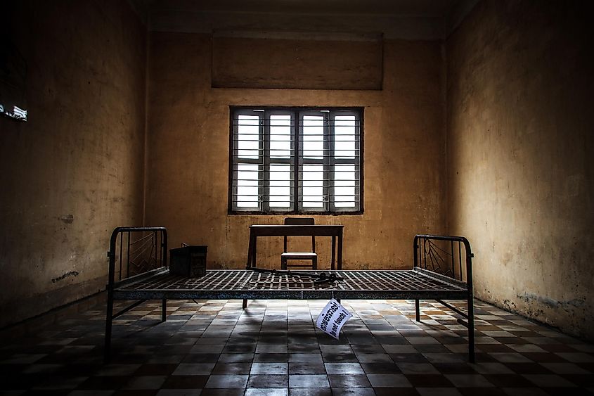 Torture Room, Tuol Sleng Genocide Museum, Phnom Penh, Uganda.