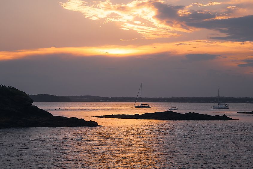 Casco Bay in Maine.