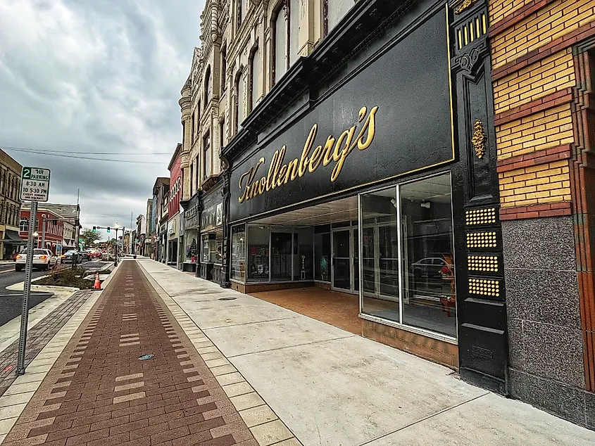 The historic building is in the city’s downtown in Richmond, Indiana's.