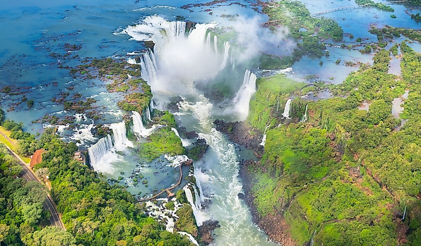 Iguazu Falls, one of the Seven Natural Wonders of the World - Foz do Iguaçu, Brazil