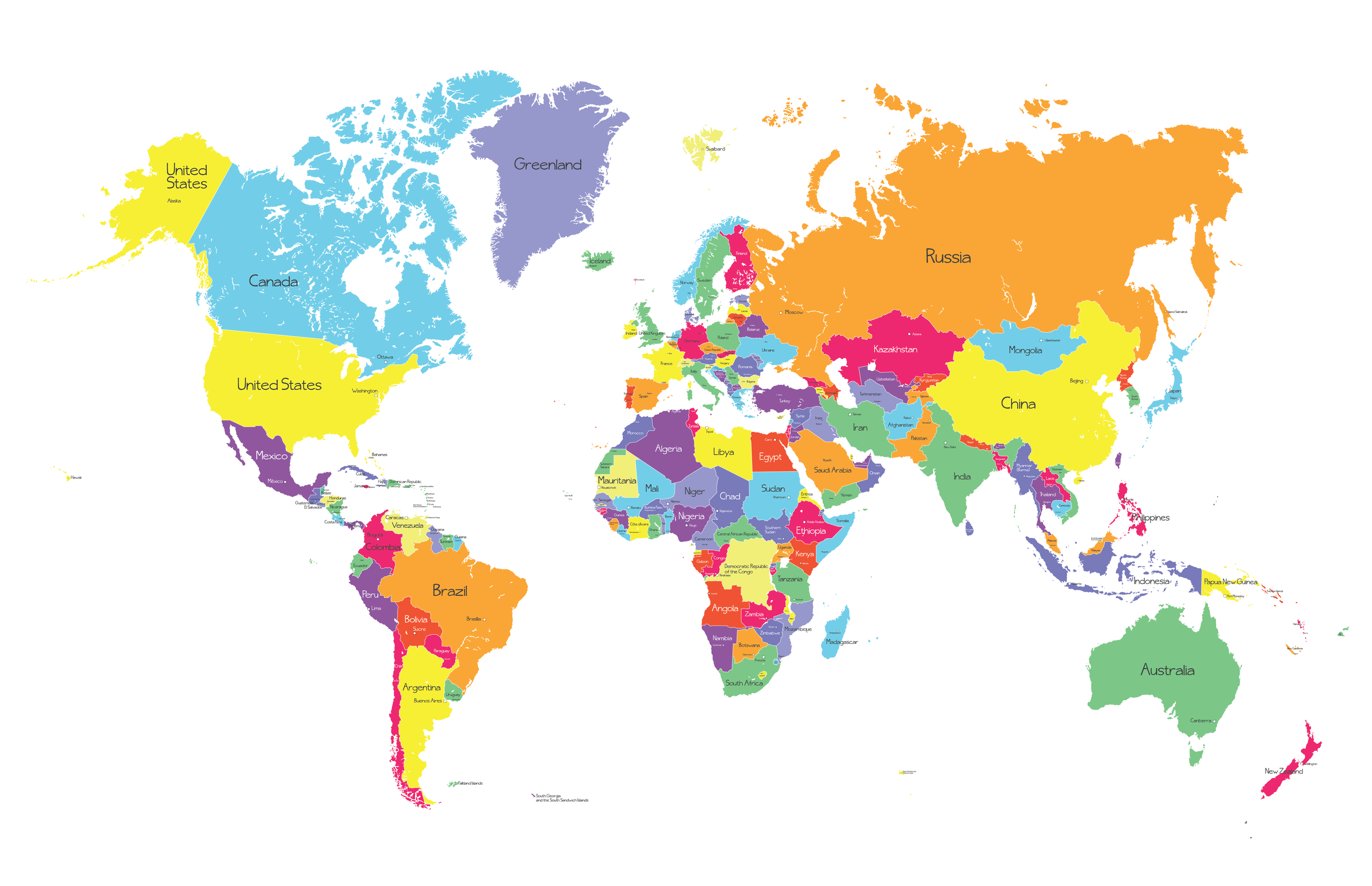 Countries Of The World And Their Capitals Uno