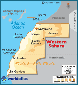 Africa Sahara Map