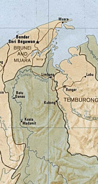 Brunei Maps Including Outline And Topographical Maps - Worldatlas.com