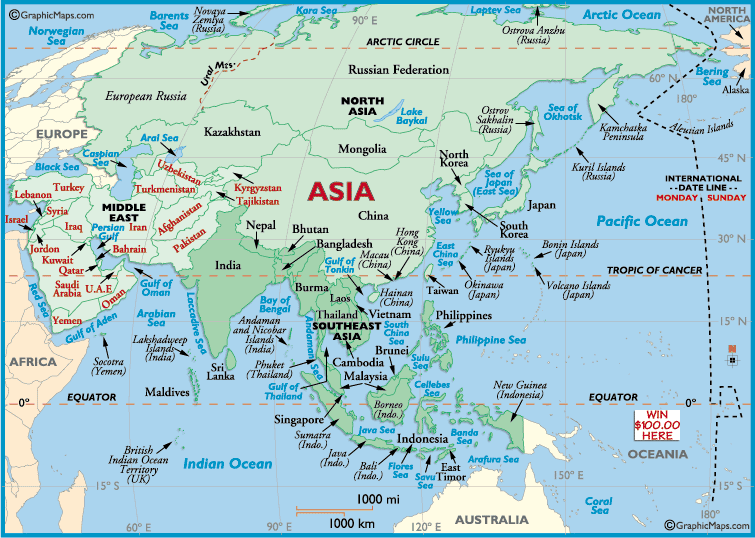 Asian Countries Maps 91