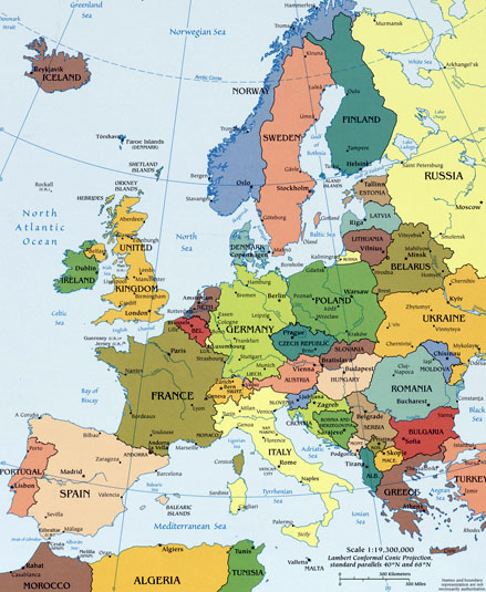 European Landform Map