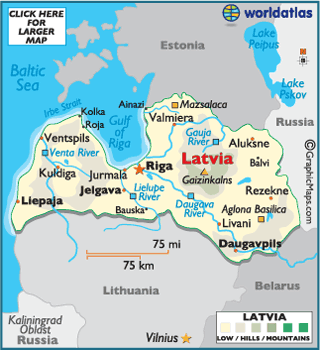 Riga Latvia Map