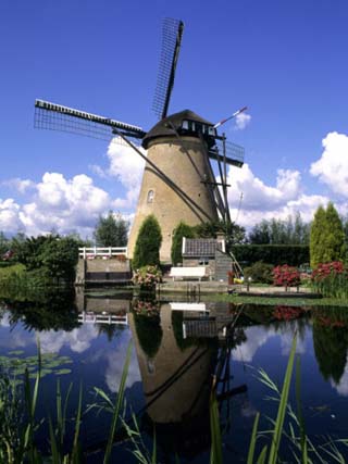 netherlands landforms windmill europe geography kinderdijk