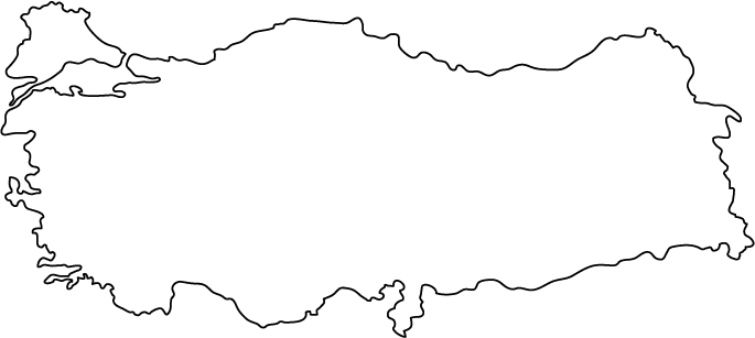 turkey outline map