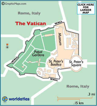 map of Vatican