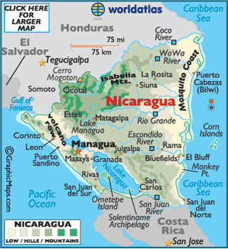 Nicaragua Map / Geography Of Nicaragua / Map Of Nicaragua - Worldatlas.com