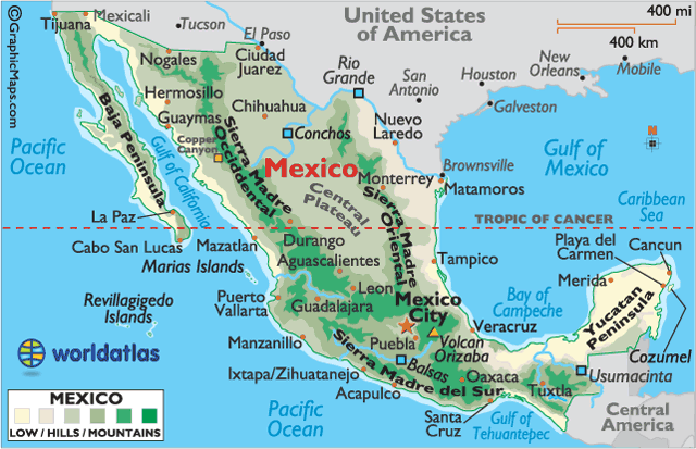 Northern Mexico Map