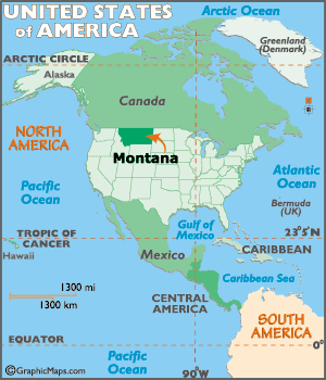 montana usa map