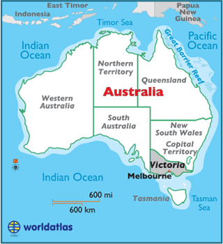 Victoria Map / Geography of Victoria / Map of Victoria - Worldatlas.com