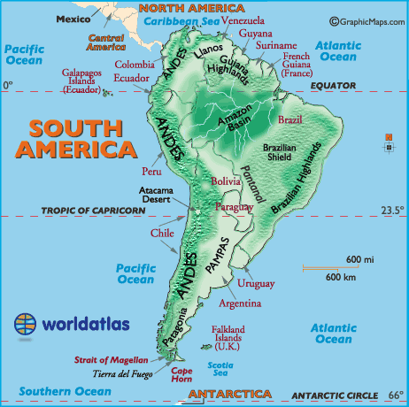 South America Landforms