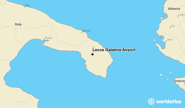 Lecce Galatina Airport (LCC) - WorldAtlas