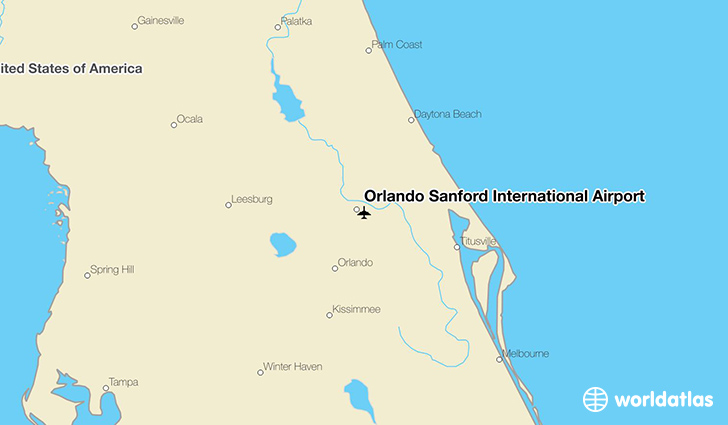 Sanford Airport Map