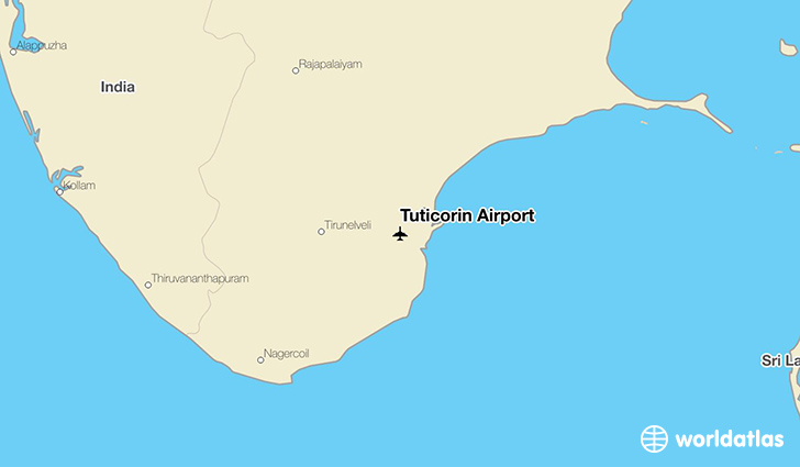 Tuticorin Airport (TCR) - WorldAtlas