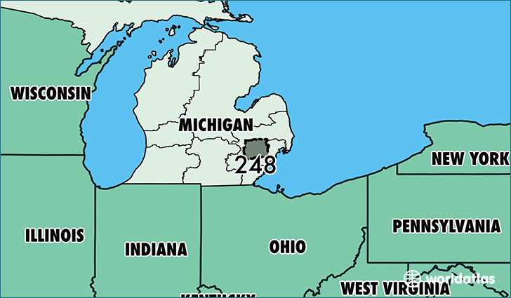 248 Area Code Map Where Is 248 Area Code In Michigan Bank2home