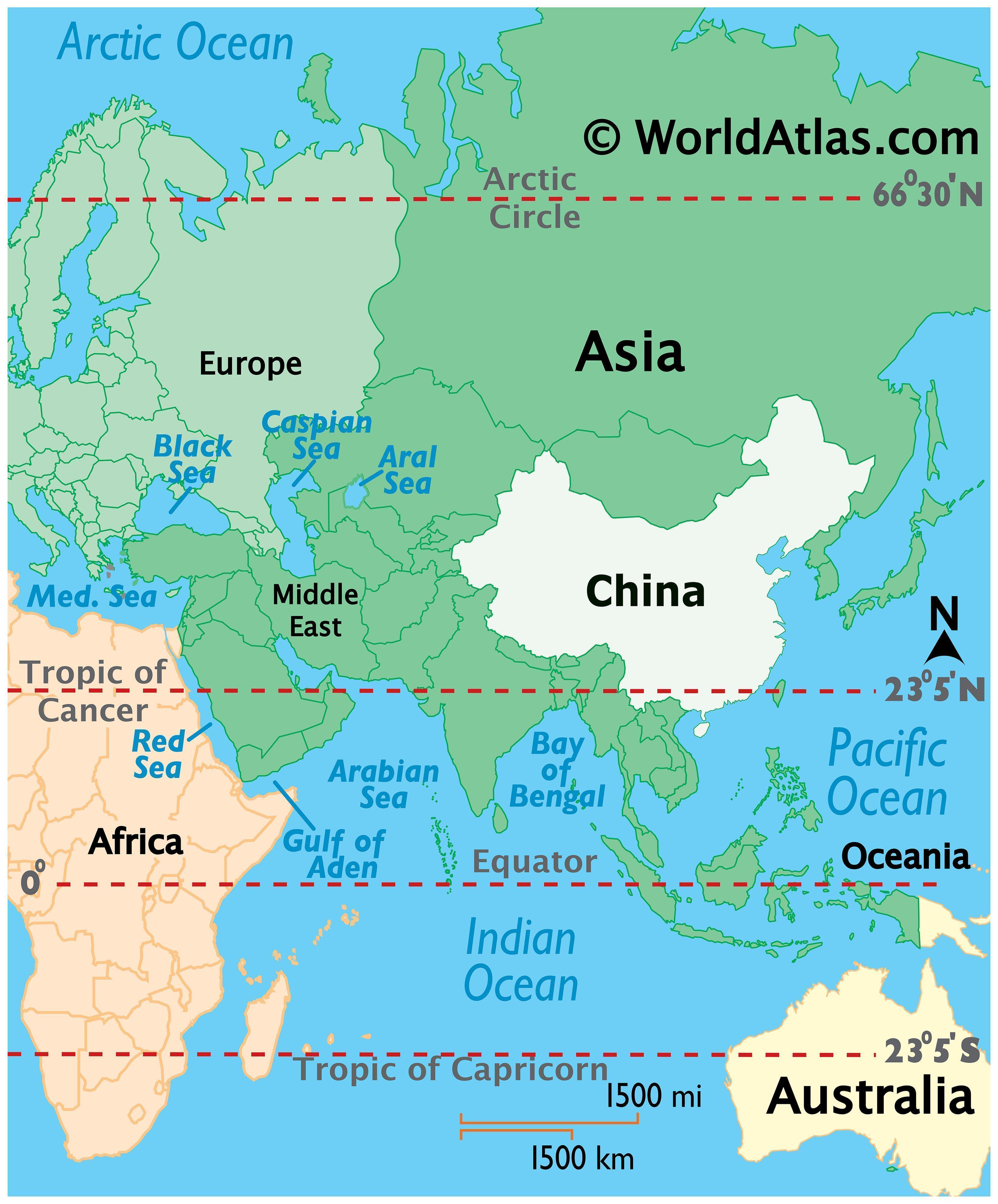 China Latitude Longitude Absolute And Relative Locations