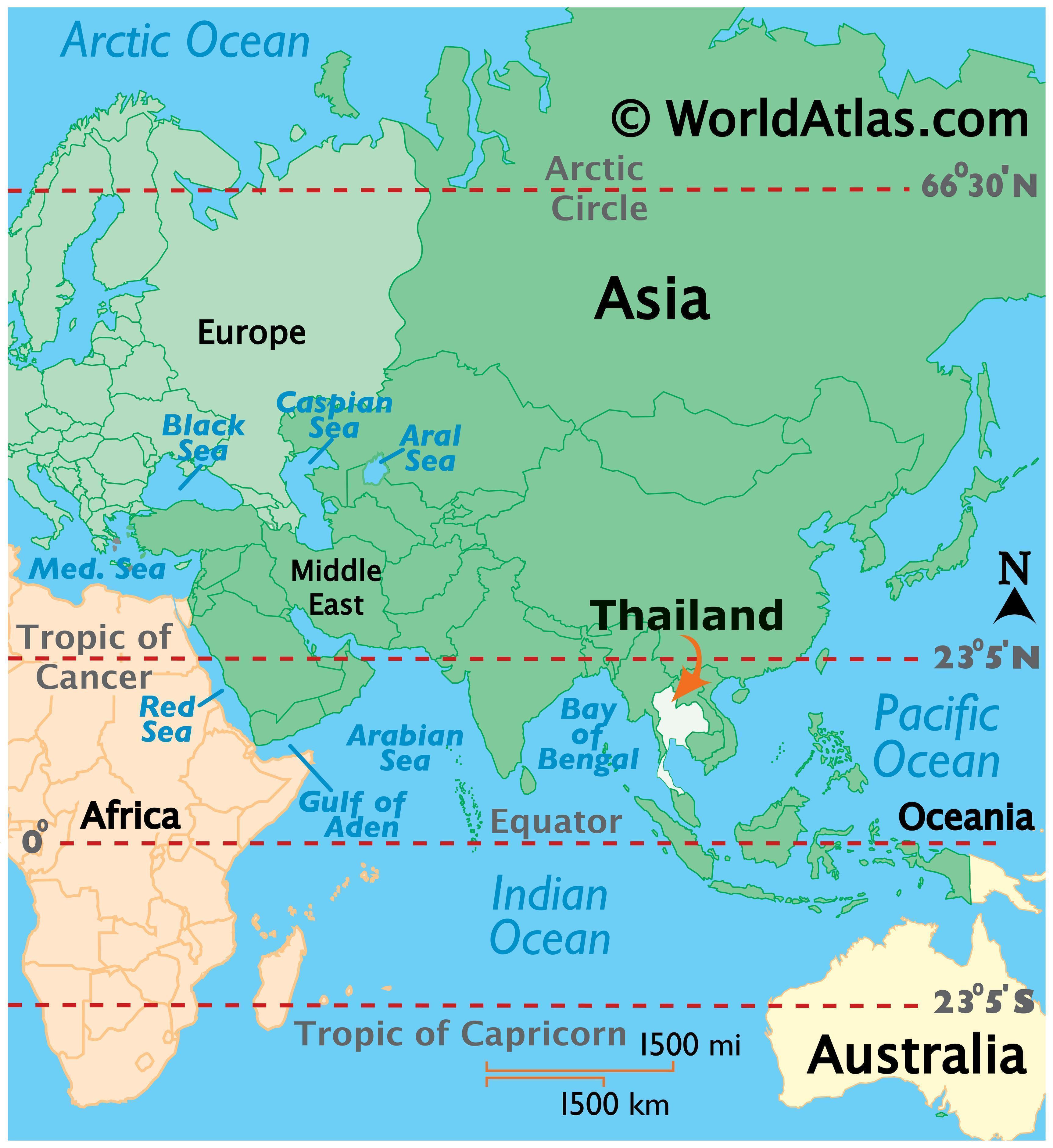 where is thailand on a world map Thailand Map Map Of Thailand Worldatlas Com where is thailand on a world map