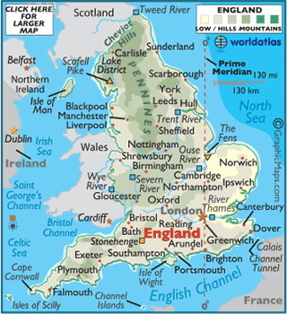show me a map of england England Map Map Of England Worldatlas Com show me a map of england