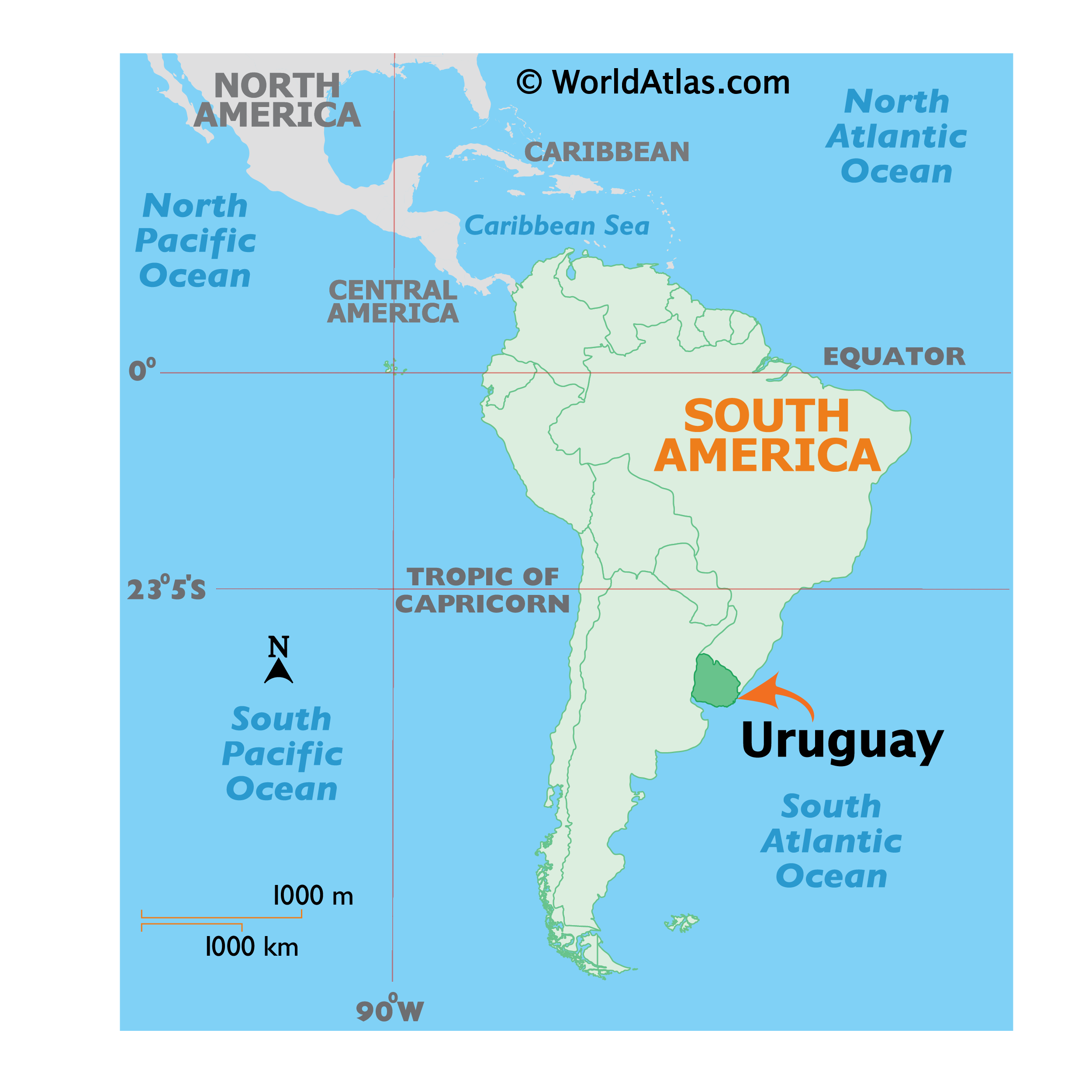 where is uruguay on the world map Uruguay Map Geography Of Uruguay Map Of Uruguay Worldatlas Com where is uruguay on the world map