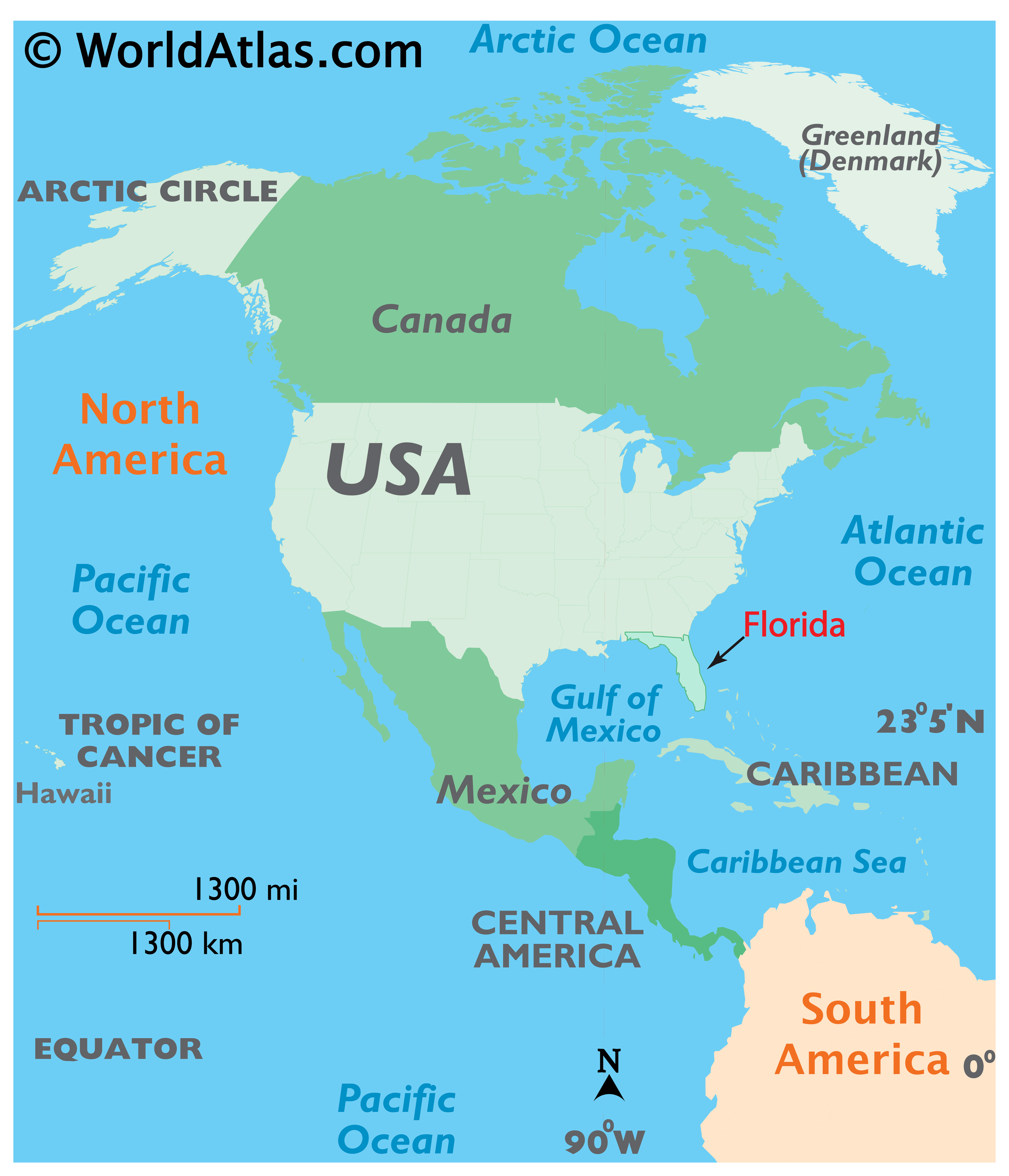 where is miami on the world map Florida Map Geography Of Florida Map Of Florida Worldatlas Com where is miami on the world map