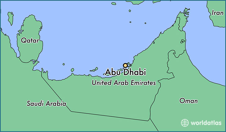 Abu Dhabi Location Map