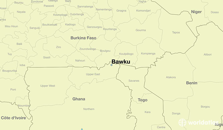  Where Is Bawku Ghana Bawku Upper East Map WorldAtlas