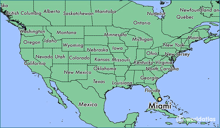 Where is Miami, FL? / Miami, Florida Map   WorldAtlas.com
