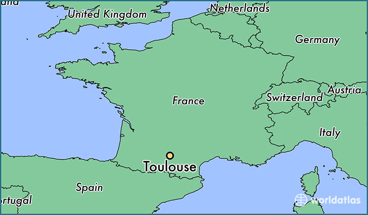 Where is Toulouse, France? / Toulouse, Midi-Pyrenees Map - WorldAtlas.com