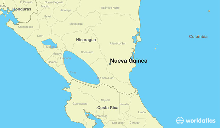 Where is Nueva Guinea, Nicaragua? / Nueva Guinea, Atlantico Sur Map ...