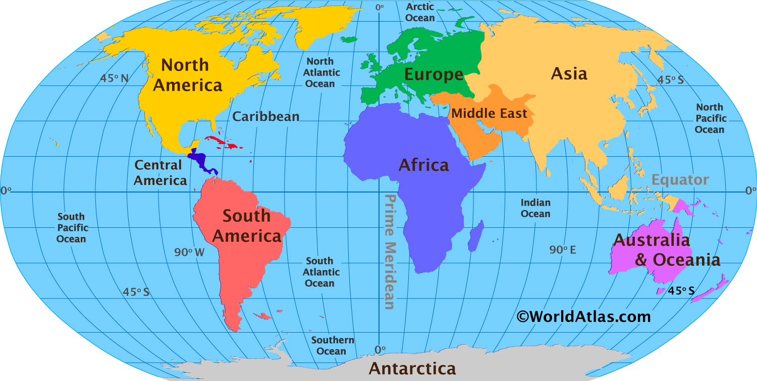 7 Continents Of The World