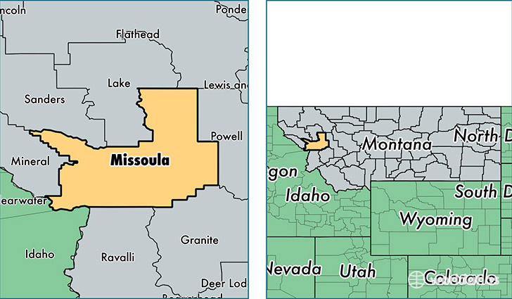 Missoula Montana Map