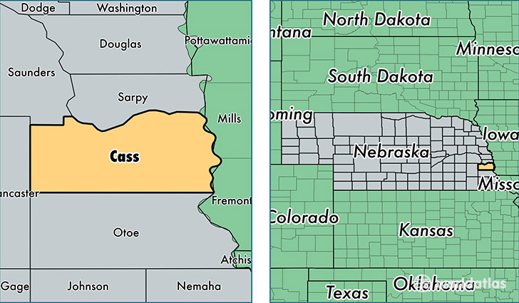 Political Map Of Cass County - Bank2home.com