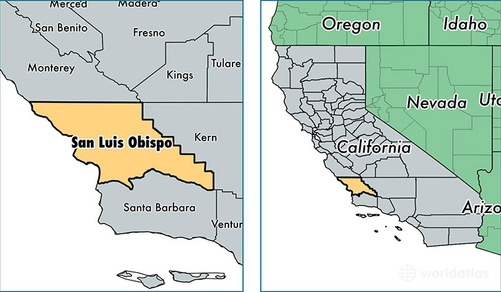 San Luis Obispo County California Zip Code Wall Map M - vrogue.co