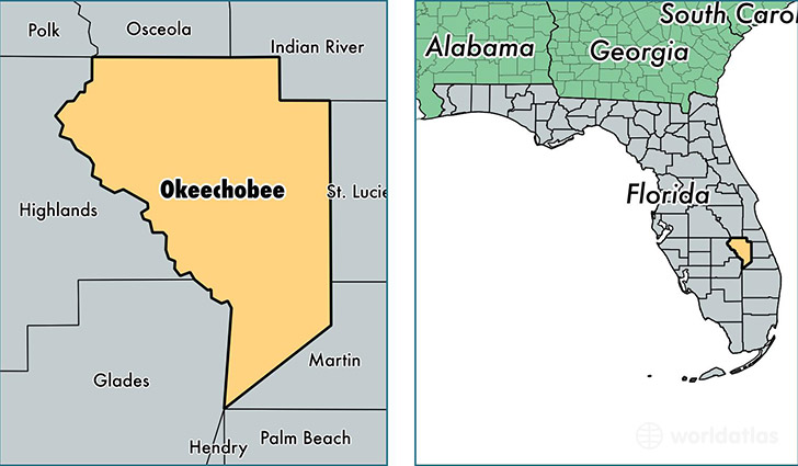 Okeechobee County Map