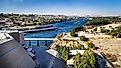 Aswan High Dam in Egypt. 