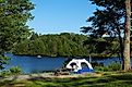 Lakeside Camping at Promised Land State Park in Northeastern Pennsylvania