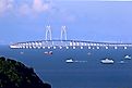 The impressive Hong Kong Zhuhai-Macao Bridge, China.