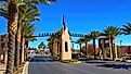 The historic downtown area of Boulder City, Nevada. Editorial credit: 4kclips / Shutterstock.com.