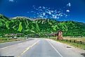 Amazing view of Jackson Village, Wyoming.