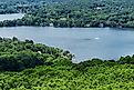 Lake Waramaug New Preston Connecticut summer landscape